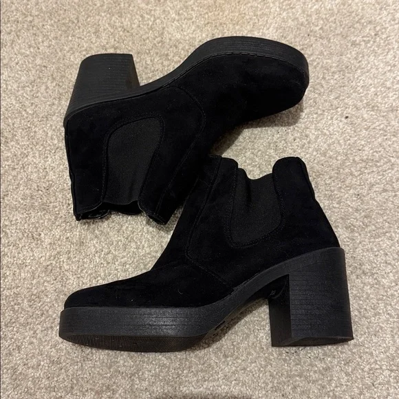 Topshop women’s black ankle boot size 8.5 - Picture 1 of 7